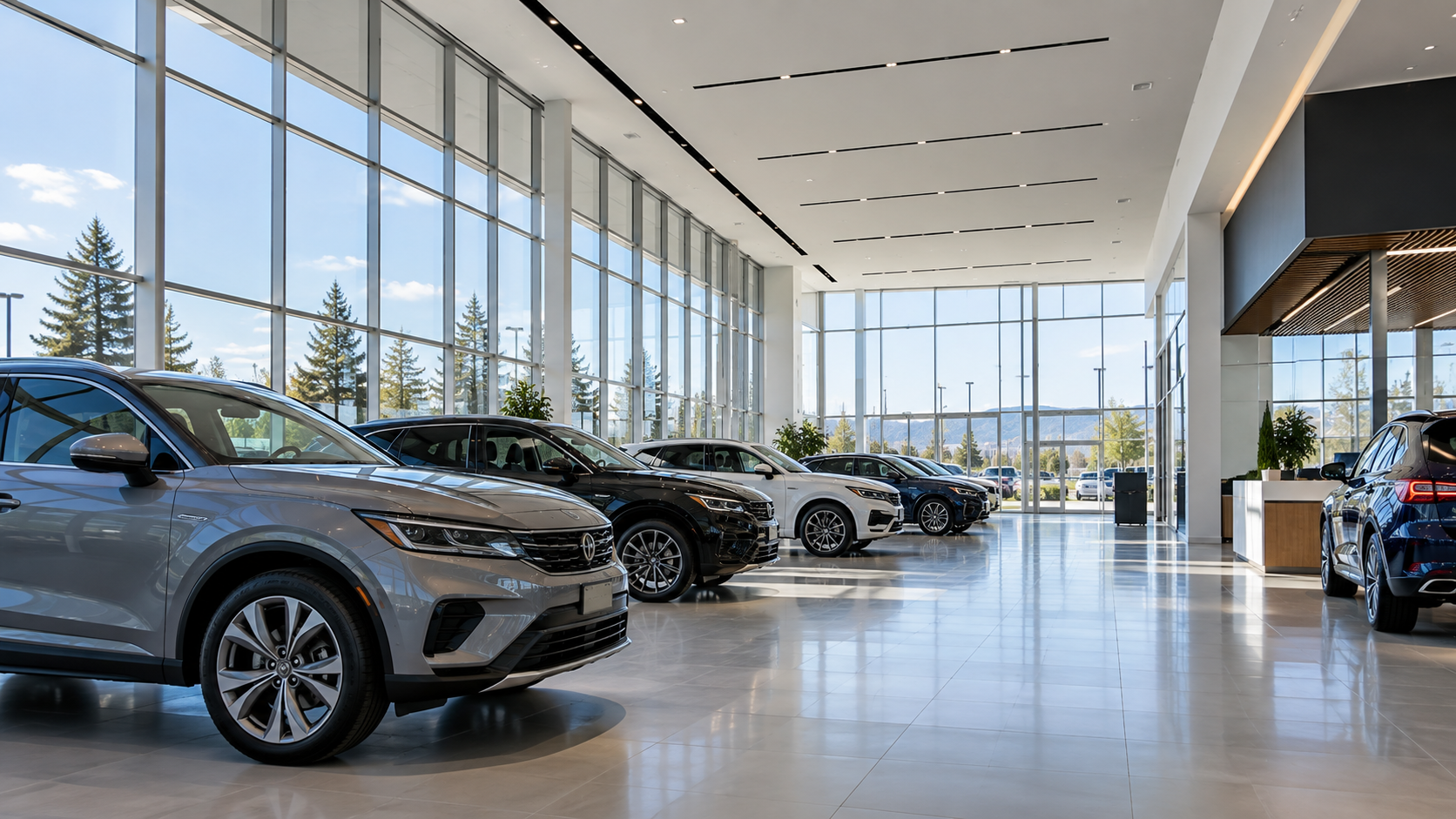 Car dealership showroom